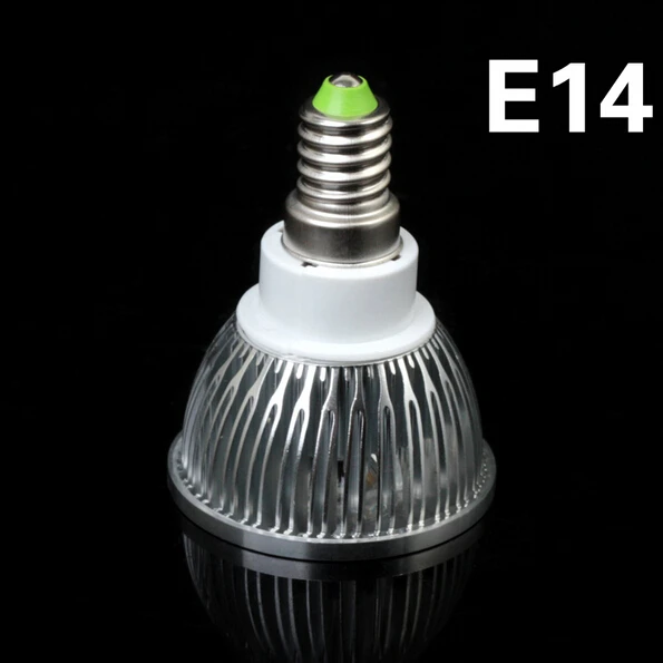 Бесплатная доставка 10X led GU10 12 Вт база холодный белый теплый 4X3W светодиодная