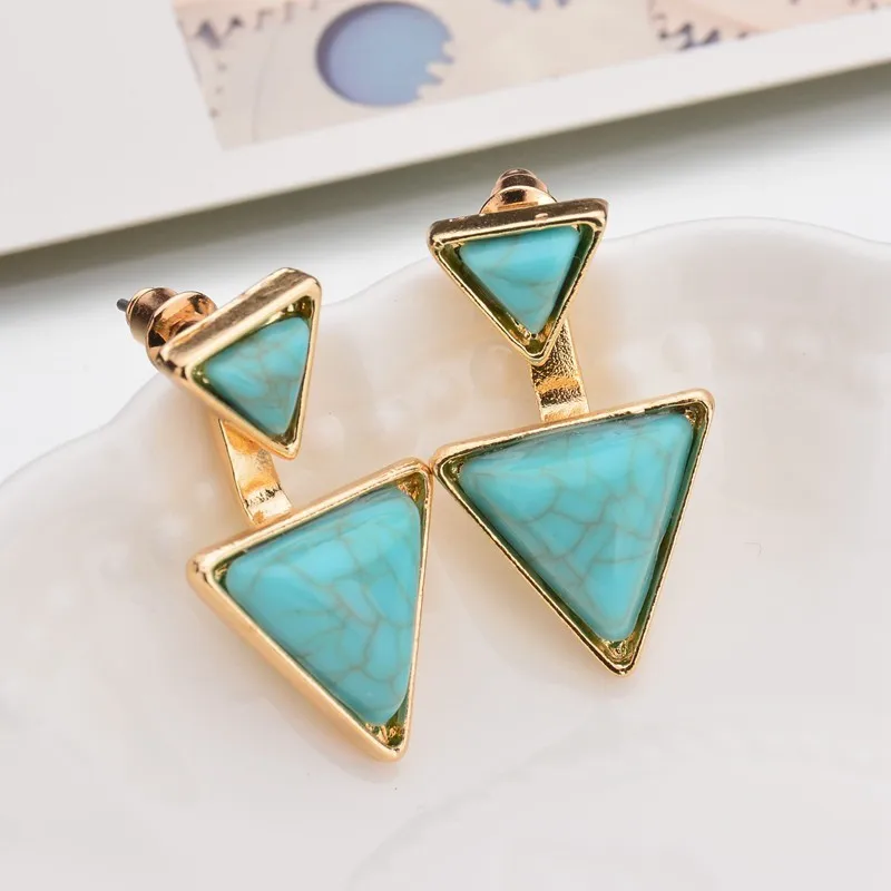 Хотите съемный личность Треугольники зеленый бирюзовый и белой сосны Ши Xiangqian