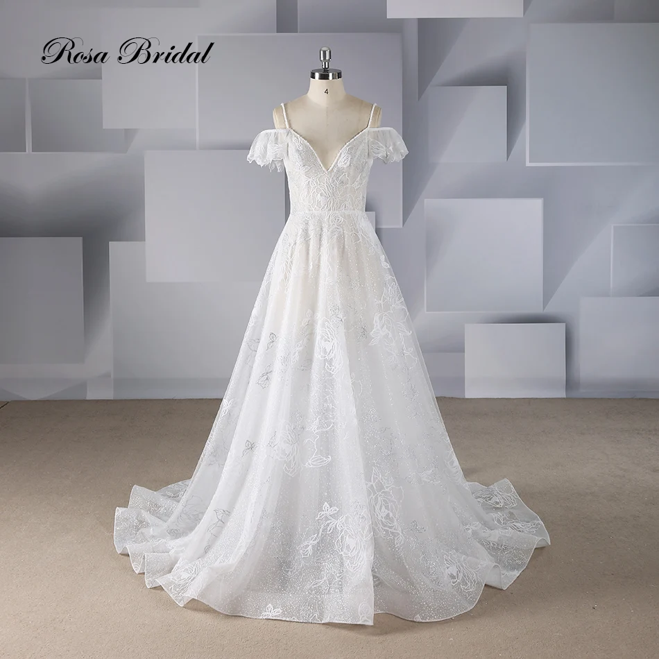 Rosabridal Wedding Dress 2019 new design A Line deep sweetheart neckline See Through Beading Lace Appliques backless dress
Rosabridal Wedding Dress 2019 new design A Line deep sweetheart neckline See Through Beading Lace Appliques backless dress