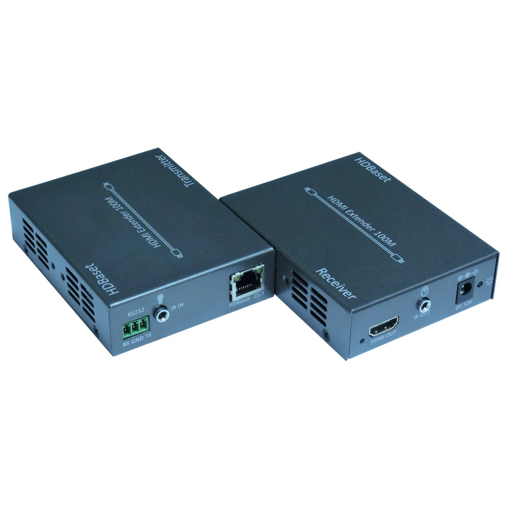 HDBaseT HDMI 100 МЕТРОВЫЙ удлинитель с ИК-hdmi rs-232, 1080P до 70 м, 3D 4k X 2k до 70 метров, POC с одной стороны питания