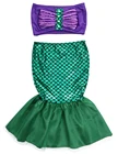Платье принцессы Ариэль с хвостом русалки для маленьких девочек, костюм для косплея, детское причудливое зеленое платье