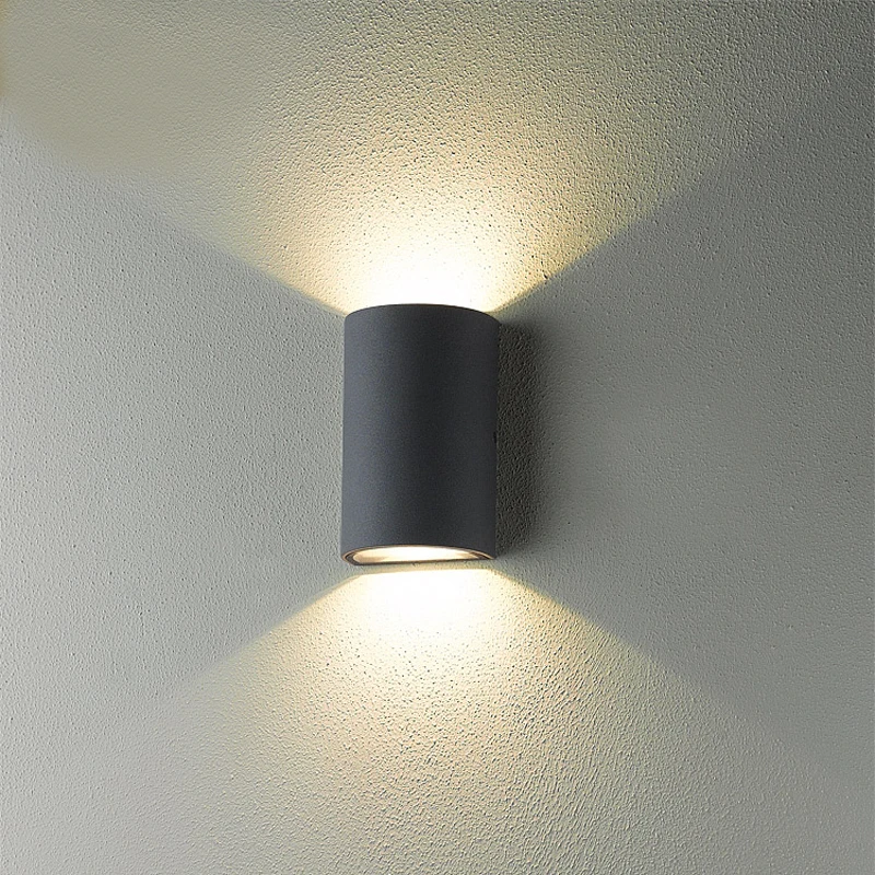 

Up Down Lighting Bathroom Light Waterproof Outdoor Wall Lamp Villa Courtyard Garden Lights LED Sconce Surface Mounted Aluminum