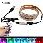 DC5V USB RGB Светодиодная лента 5050 30Leds водонепроницаемая гибкая светодиодная лента RF пульт дистанционного управления светодиодная лента для ЖК-монитора ТВ фоновый Декор