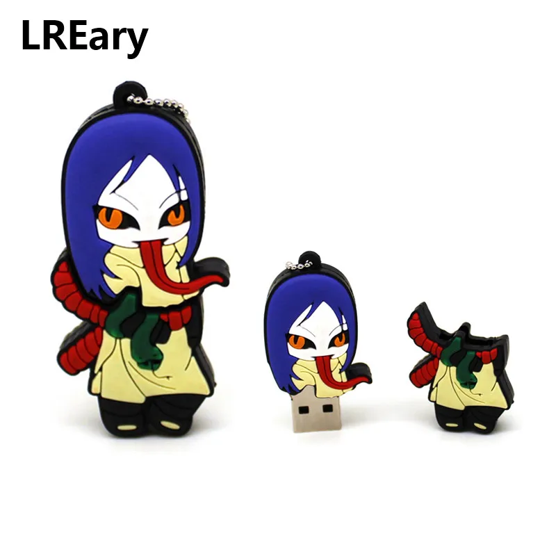 Naruto Rock Lee gaara Sasuke Jiraya Orojumaru pendrive, 4 ГБ, 8 ГБ, 16 ГБ, 32 ГБ, usb 2,0, флешка, карта памяти, 64 ГБ, накопитель