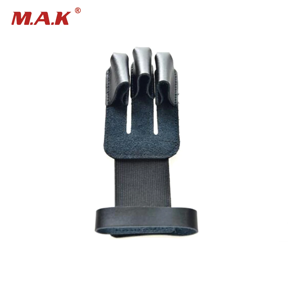 

Защитная перчатка из коровьей кожи с 3 пальцами для стрельбы из лука, нацеленного на Рекурсивный лук, охотничьей стрельбы