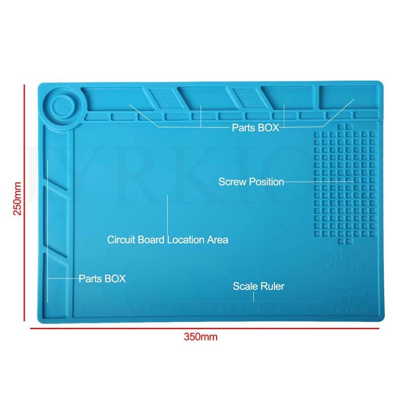 

Magnetic Screw Repair Mat Heat Insulation Silicone Repair Tools Pad Desk Mat Maintenance Platform BGA Soldering Repair Station