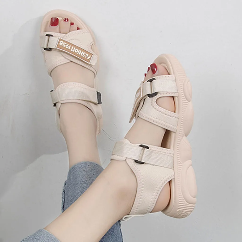 SAGACE Shoes Women Comfortable Sandals Ladies Slip-on Flat With Sandals Sports Beach Walk Shoes Summer Fashion Casual Shoes J30