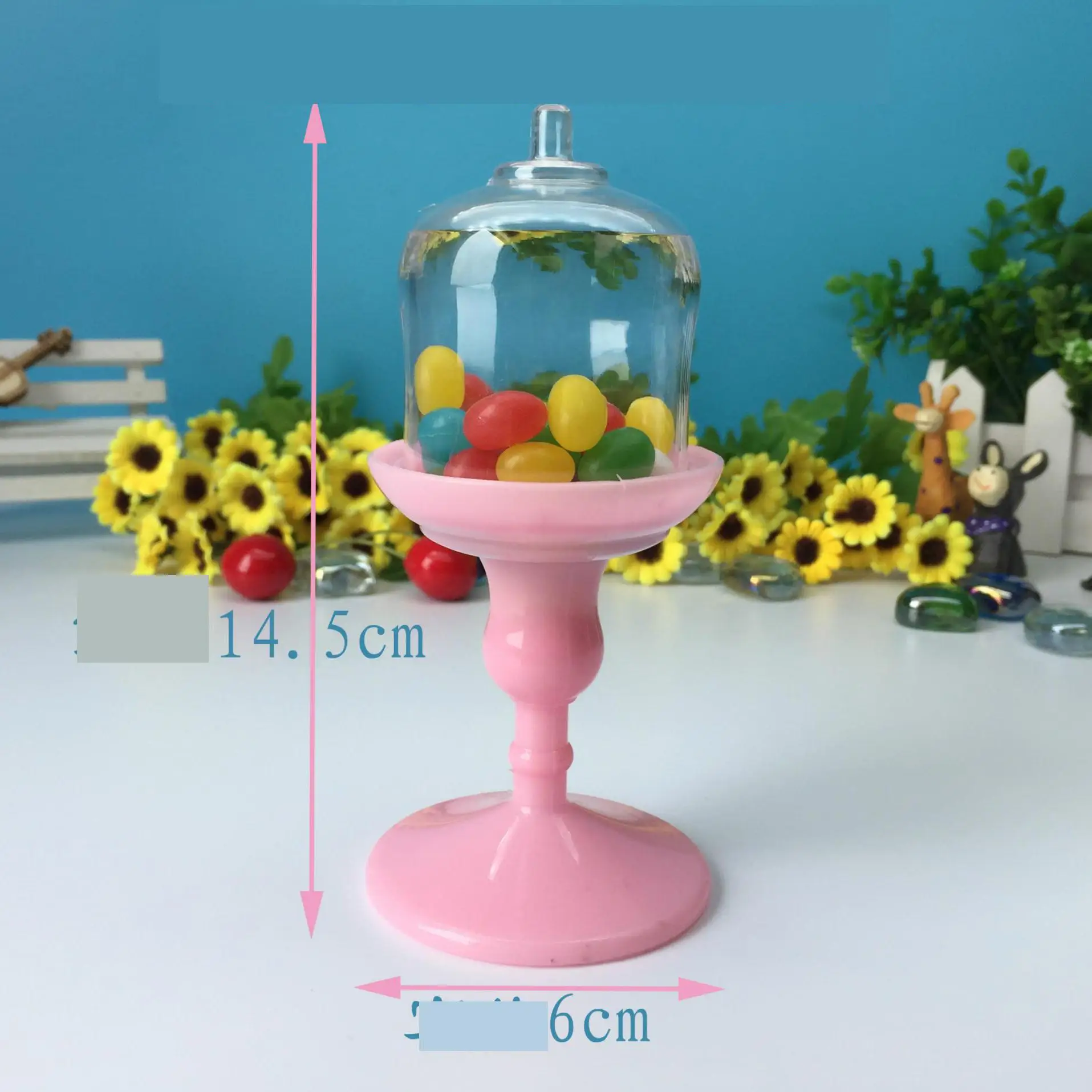 Прозрачный Пластик Кубок две части Коробки конфет свадебный подарок коробка