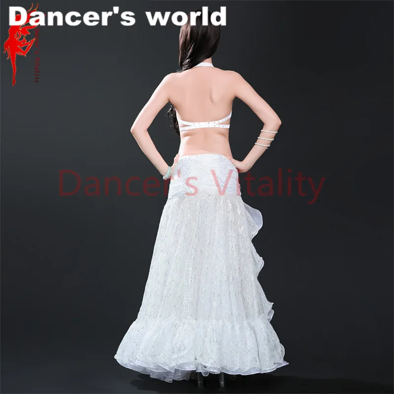 2017 Женский костюм для танца живота бюстгальтер декорированный камнями + атласная