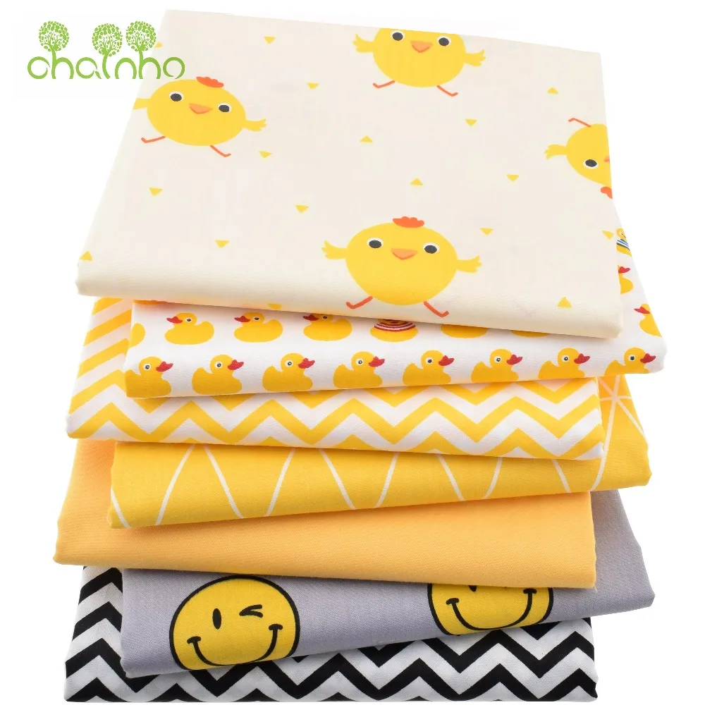 

7pcs/Lot,Twill Cotton Fabric Patchwork Cartoon Tissue Cloth Of Handmade DIY Quilting Sewing Baby&Children Sheets Dress Material