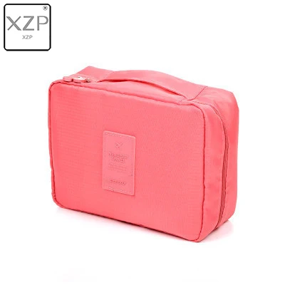Watermelon Red XZP сумка для макияжа для девушек, женская косметичка, моющаяся косметичка, органайзер для макияжа, сумка для хранения, сумка для дорожного набора, много карманов, женская сумка - Color: Watermelon Red