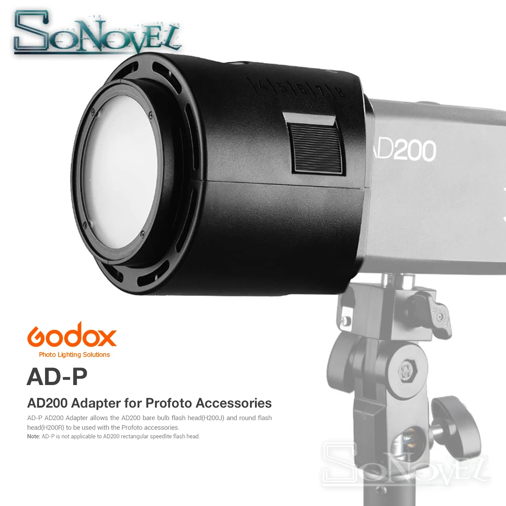 Адаптер вспышки Godox AD P AD200 для аксессуаров Profoto|Аксессуары фотостудии| |