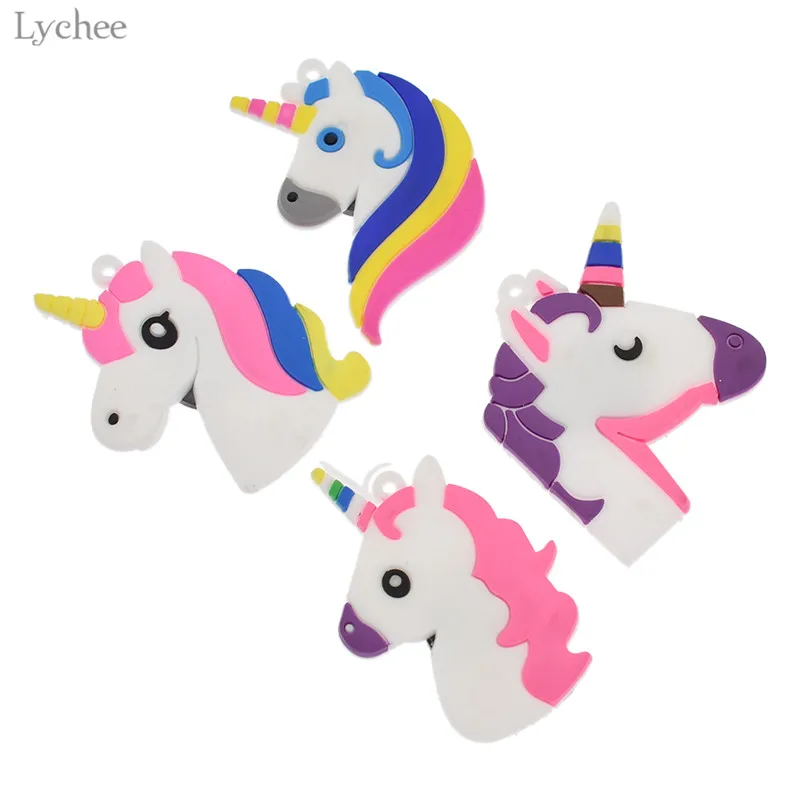 Lychee Life 4 шт. магнит на холодильник с единорогом милый мультяшный рисунок