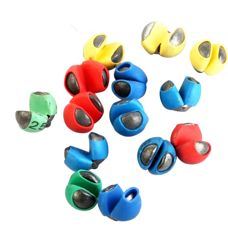 Рыболовная рыболовная свинцовая леска грузила покрытые полиуретановой