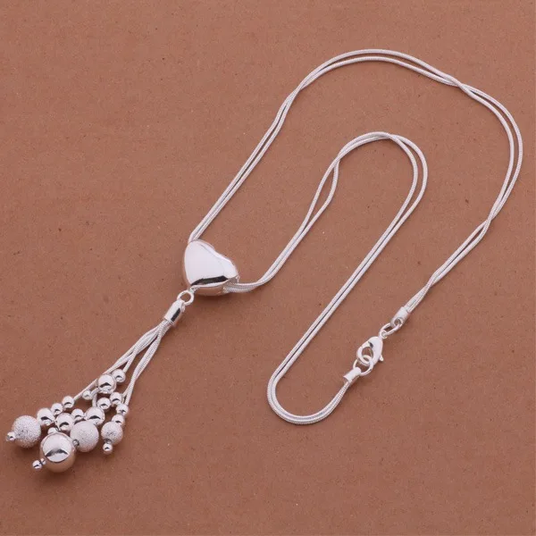 Ожерелье из стерлингового серебра 925 пробы модное ювелирное изделие изысканный