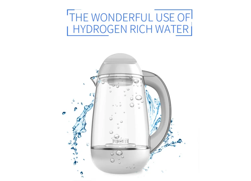 SPE PEM home use active h2 water generator commercial hydrogen kettle 2.5L |