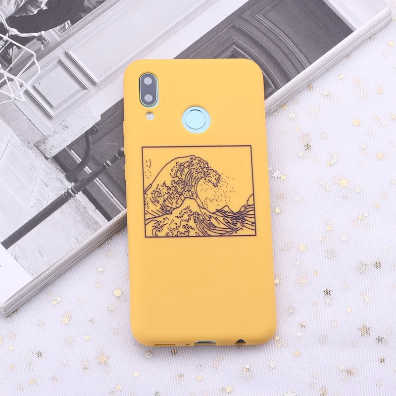 

For Xiaomi Mi Redmi Note 5 6 7 8 9 10 lite Pro Plus The Great Wave off Kanagawa Candy Silicone Phone Case Cover Capa Fundas