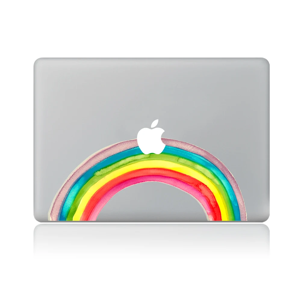 Мультяшная Радужная виниловая наклейка на ноутбук для macbook Pro Air 13 дюймов