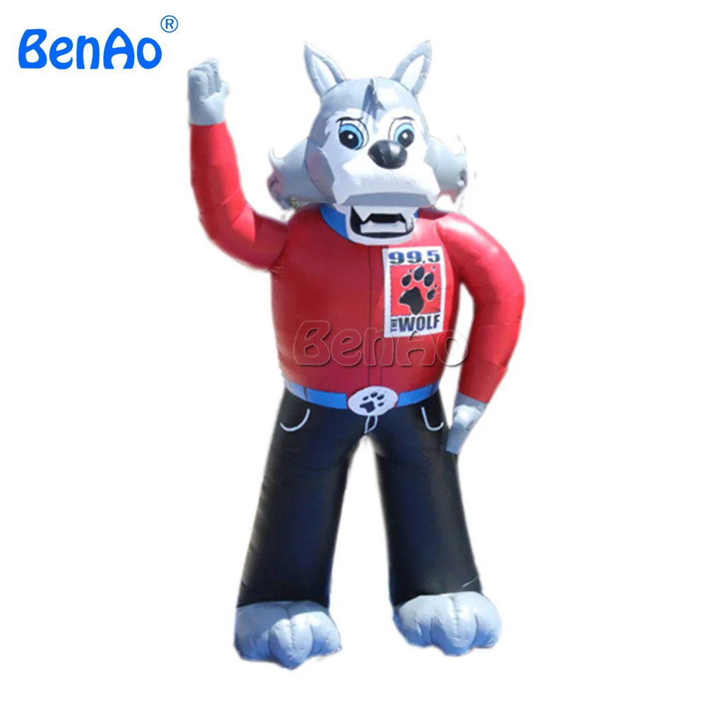 

AC099 BENAO Бесплатная доставка + Воздуходувка 8 м высокая индивидуальные волк надувной гигантский мультфильм Реплика для отдыха наружной рекла...