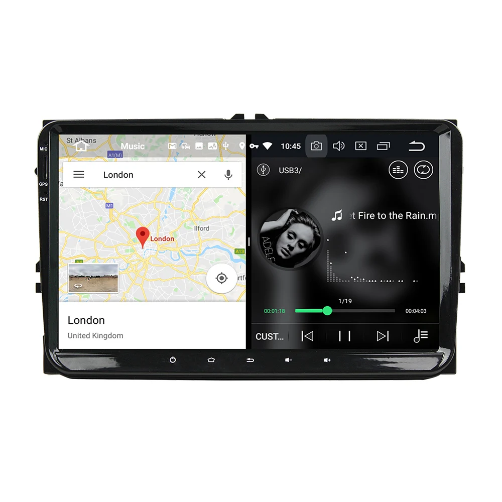 Автомагнитола Belsee 9 дюймов Android 0 4 ГБ 64 для VW Volkswagen Polo Jetta Passat b6 b7 Golf Skoda Seat стерео