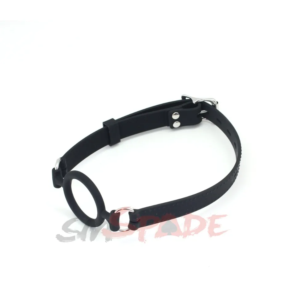 Smspade силиконовый бандажный кляп с открытым ртом для орального секса пар