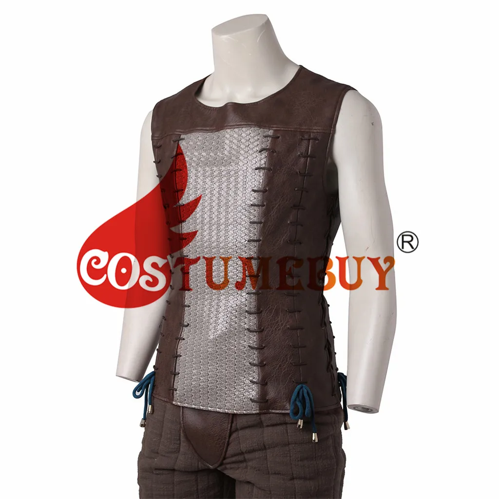 CostumeBuy игра Дикая Охота гералт ривии костюм для взрослых в средневековом стиле мужской Рыцарь Haloween костюм L920