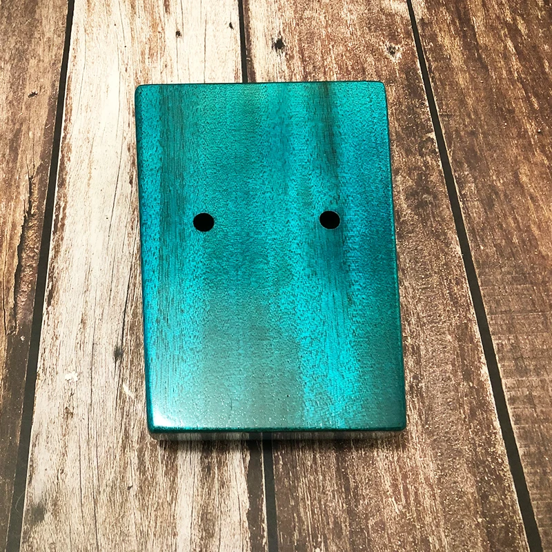 

Children's and Girls' Styles 17 Keys Blue Butterfly Pattern Thumb Piano Mahogany Body Musical Instrument 17 Keys Kalimba