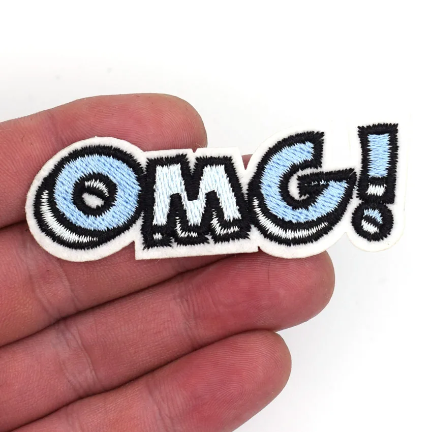 1 шт. вышитая заплатка OMG для одежды железная при шитье с аппликацией футболок