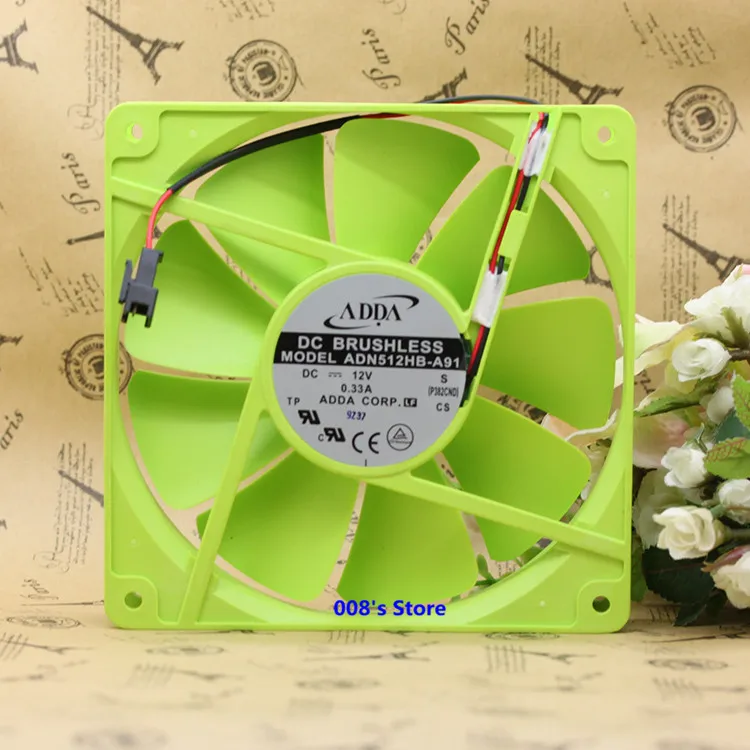 

New CPU Cooler Fan For ADN512HB-A91 P382CND 135*135*25mm 13.5cm 135mm 12V 0.33A 13525 Dual Ball Bearing Cooling 2200RPM
