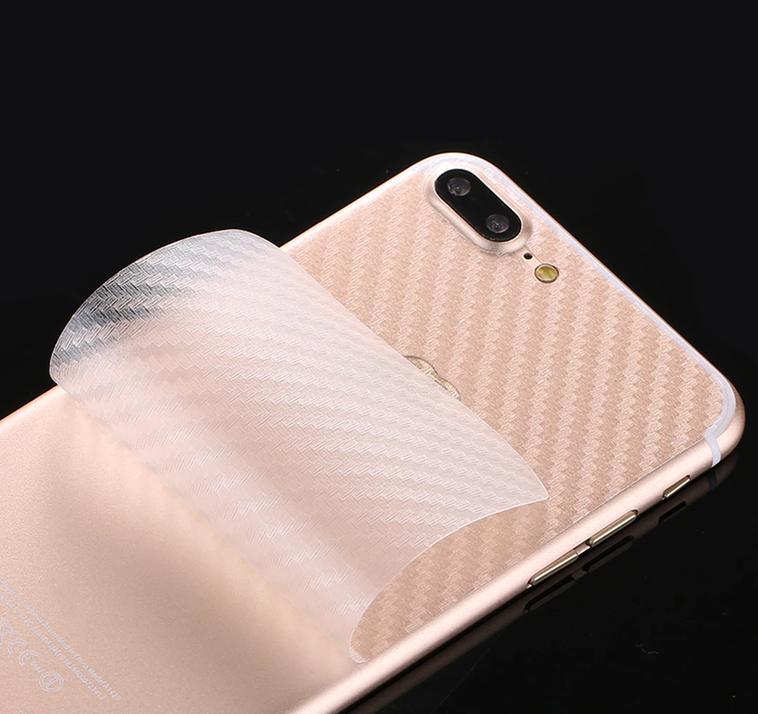 Матовая защитная пленка для iPhone 6 6S 7 Plus 3D из углеродного волокна не стекло|screen