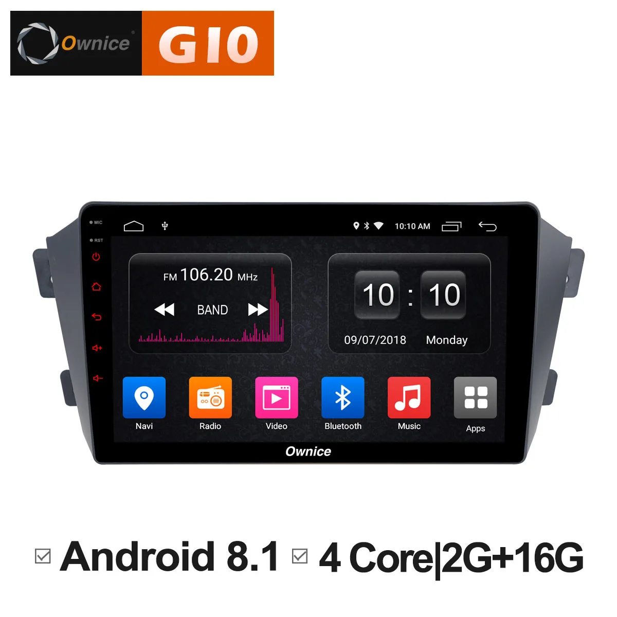 Ownice C500 + G10 Android 8 1 dvd-плеер для Geely GX7 SX7 2012 2013 2014 Радио Стерео gps навигации 2G RAM Core 4G LTE |