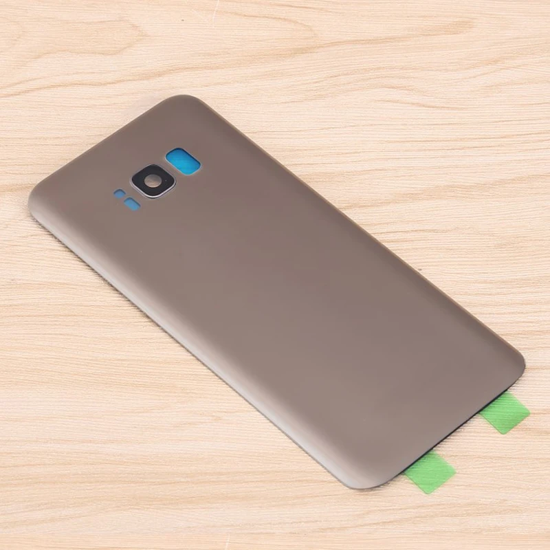 for Galaxy S8 Plus G955 Glass Rear Back Cover Battery Rear Housing Door for Samsung Galaxy S8 Camera Glass Lens with 3M Glue