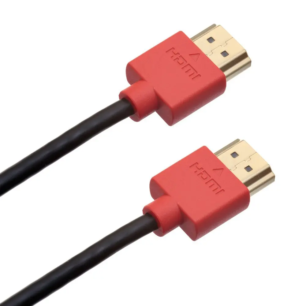 Оптовая продажа 0 5 м 1 2 3 100 шт./лот Тонкий HDMI кабель V1.4 Высокоскоростной W/Ethernet для