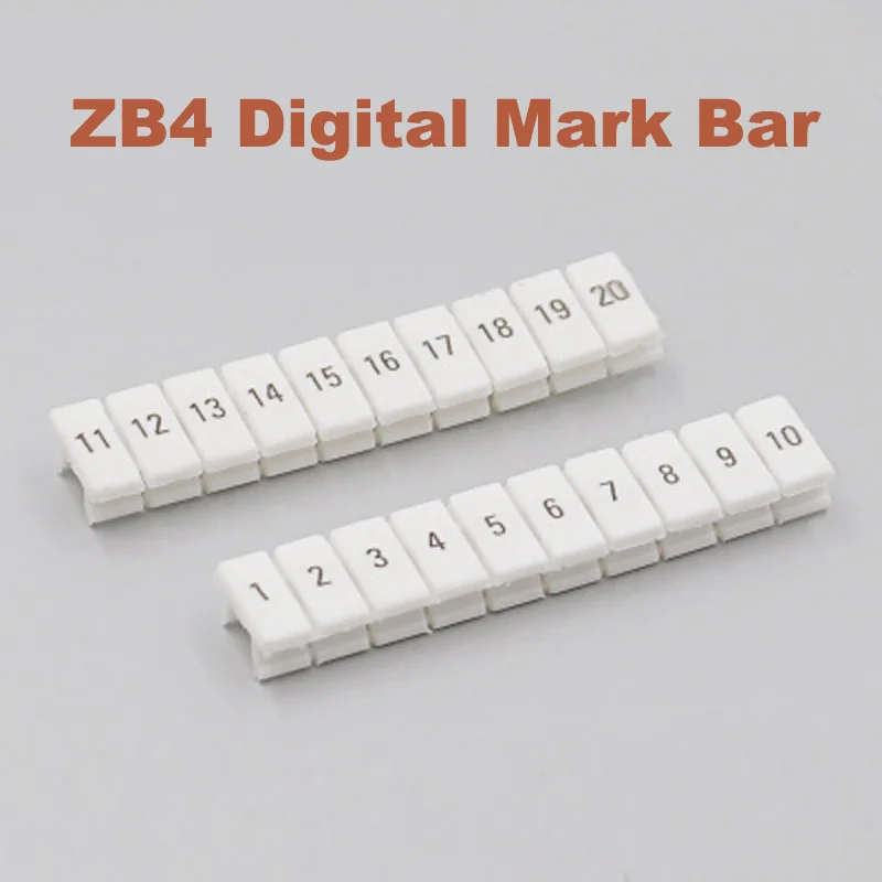 ZB4 цифровой маркер полоски для UK 1.5N din рейку клеммный блок Mark bar morsettiera ZB 4 bornier