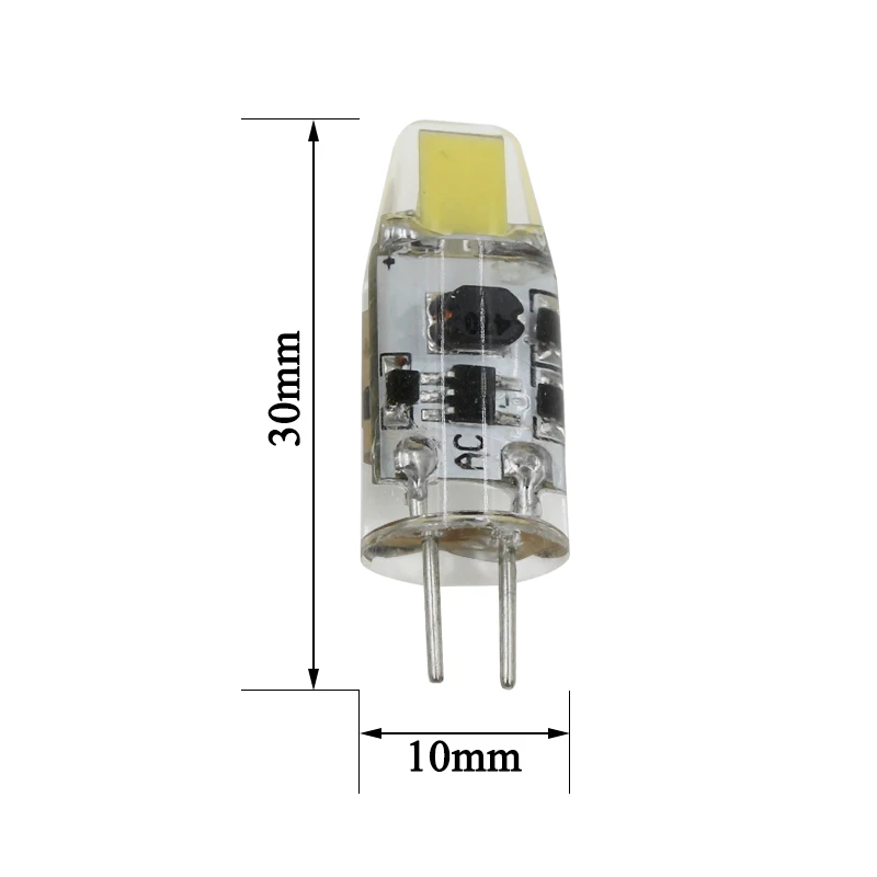 10 шт. Светодиодные лампы G4 DIY AC12V 3 Вт COB SMD светодиодные светящиеся осветительные