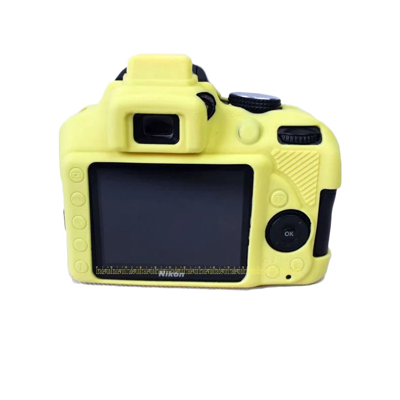 Мягкая силиконовая резина Камера корпус для Nikon D3400 с Батарея открытие|case for