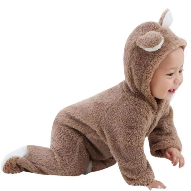 Winter Baby Rompers Boy Girls Clothes Cotton Newborn Toddler Infant Jumpsuits Warm Clothing | Мать и ребенок