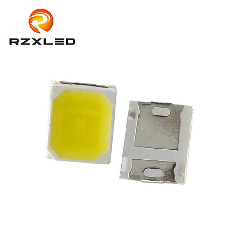 100 шт./лот LED 0 2 Вт 3В 60ма White5300K 5700K 6000K SMD 2835 пакет диод для вспышки камеры мобильного