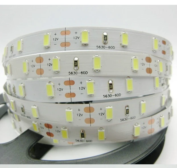 Высокая яркая светодиодная лента 5630 SMD DC12V 5 м 300led Гибкая 5730 Светодиодная лампа