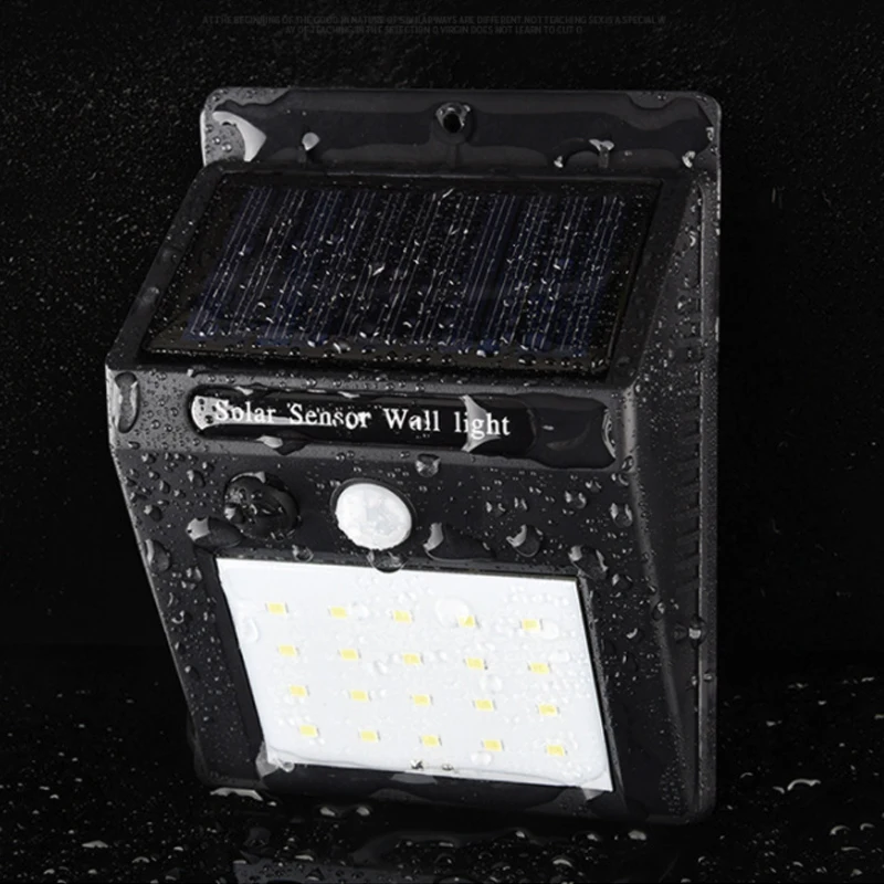 Светодиодный фонарик водонепроницаемый уличный настенный светильник с датчиком