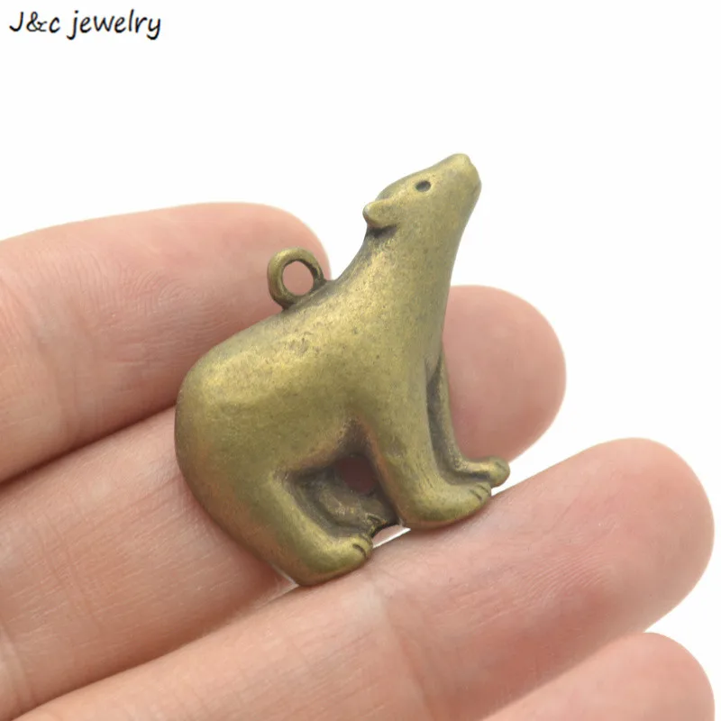 

6 pcs Metal Charms Antique bronze Plated Vintage alloy Pendant Bear Jewelry Findings fit Handcraft fashion D9116