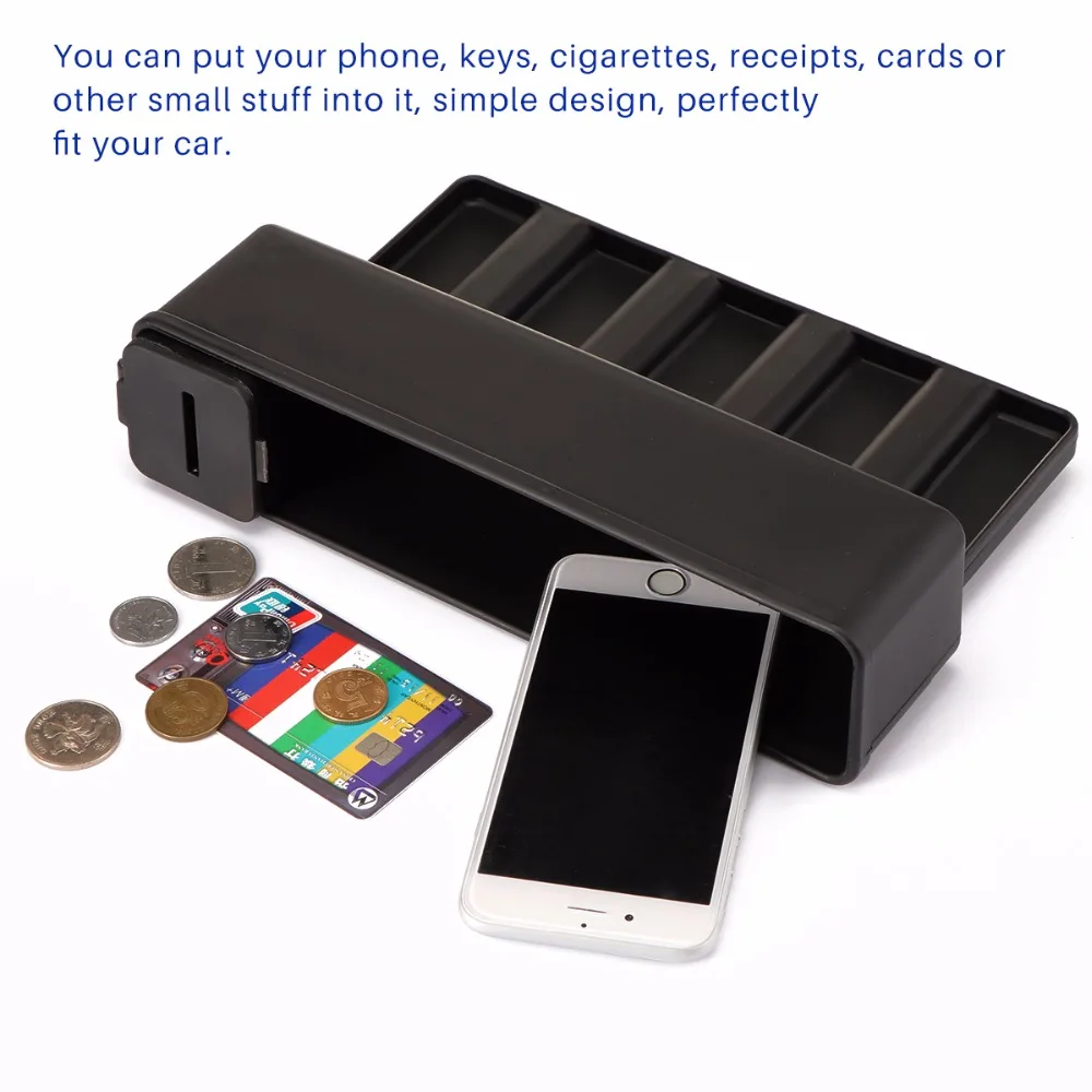 Vingtank Car Console Side Pocket Seat Crevice Storage Box Auto Gap Organizer with Coin for Phone Card Cigarettes | Автомобили и