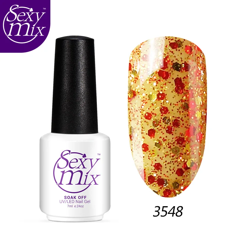 Сексуальный микс 2017 хит продаж Топ блеск блестящий гель лак для ногтей Высокое