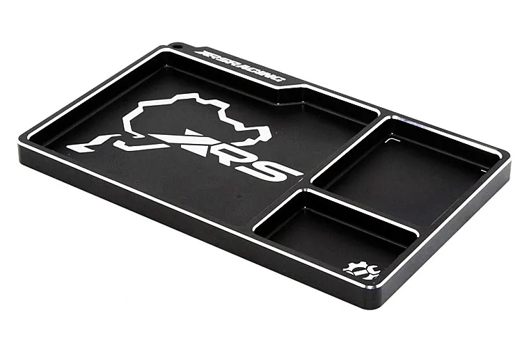XRSRACING Track plate desktop screw storage алюминиевая пластина детали box 160*100*10MM 1/10 1/8 rc car | Игрушки и