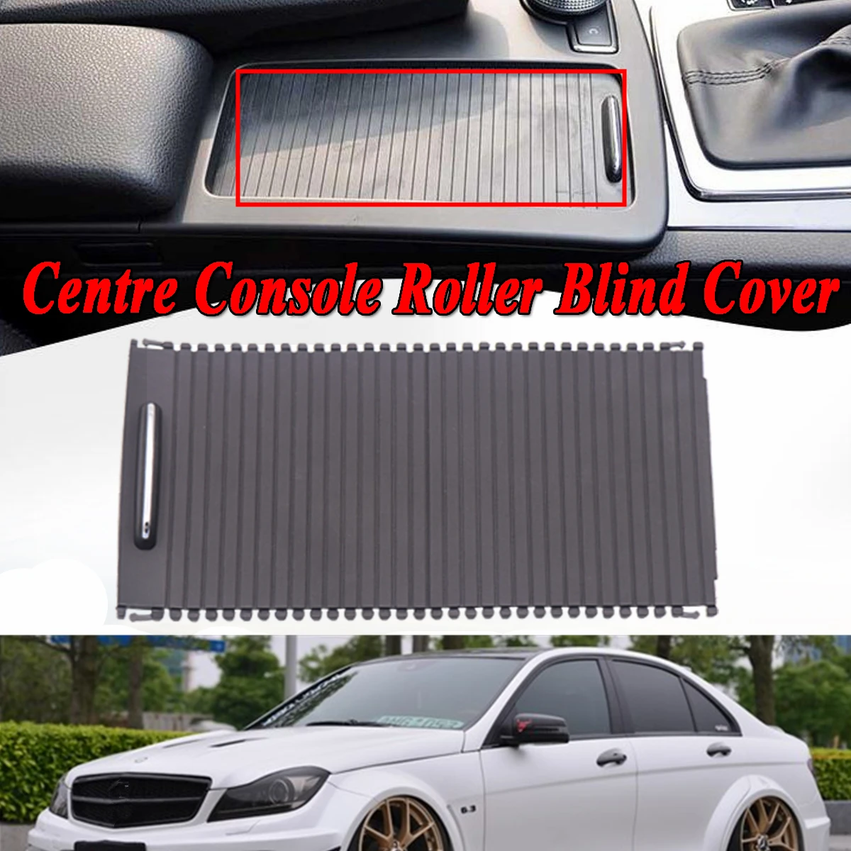 1х Автомобильная рольставни W204 W212 центральная консоль Крышка для Benz c-класс W204 S204 e-класс S212 водная чашка стойка ролик A2046804708905