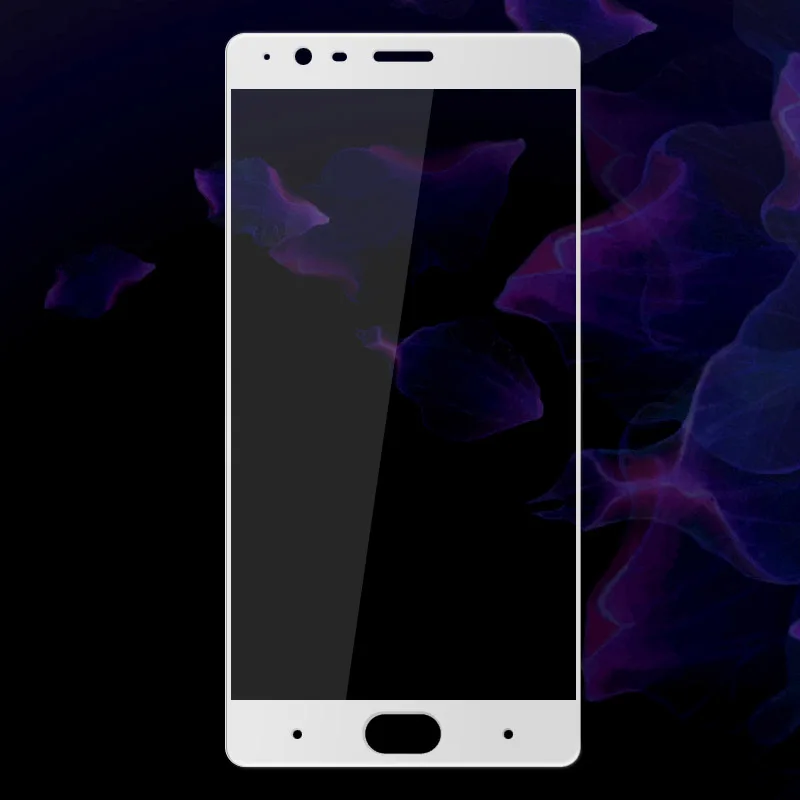 Для One plus oneplus 3 три/3 t/t 9H закаленное стекло бренд Mocolo 2.5D изогнутый дугой защитная пленка на весь экран - Цвет: White