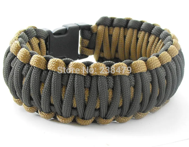 King Paracord браслет выживания (550 фунтов протестированный шнур) 6 размеров запястья 12