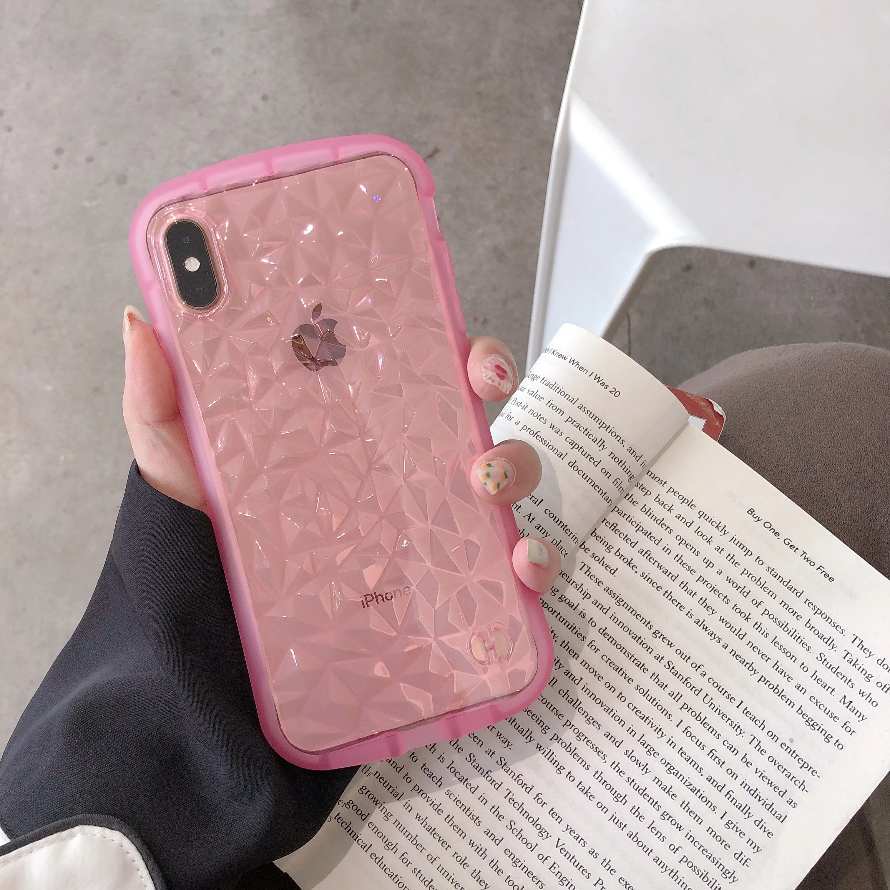 Роскошный силиконовый чехол для iphone X XR XS MAX 7 8 6 6S Plus прозрачный противоударный