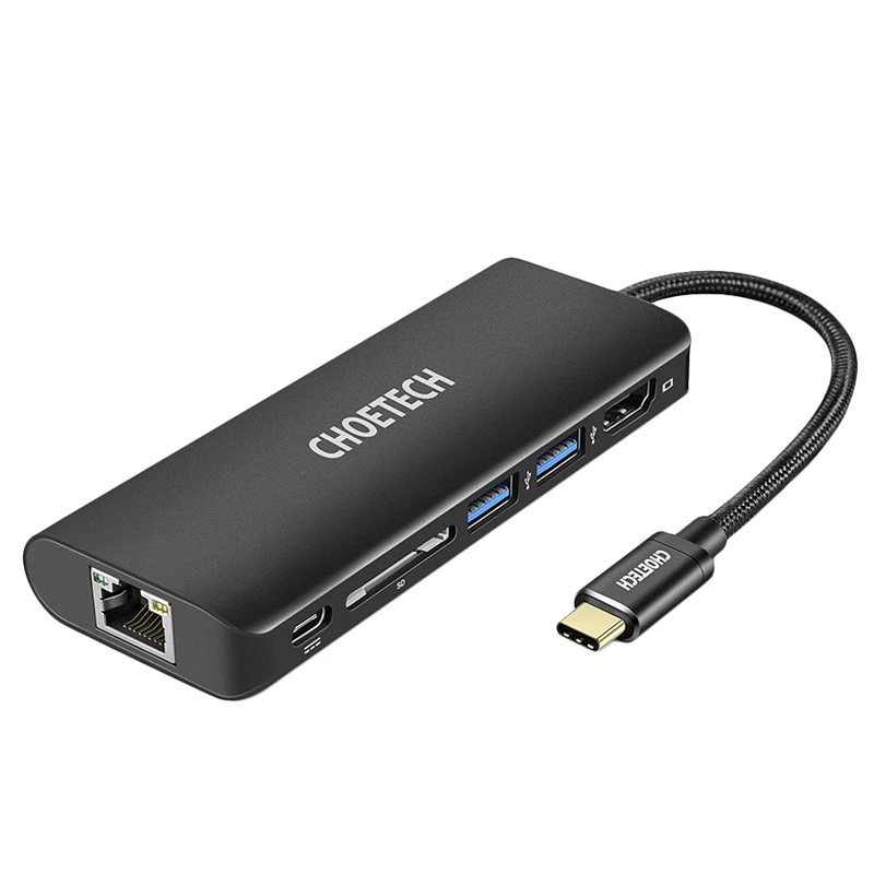CHOETECH Usb Hub C многопортовый адаптер Pd зарядное устройство 4K Hdmi Sd кардридер 2 3 0 порта