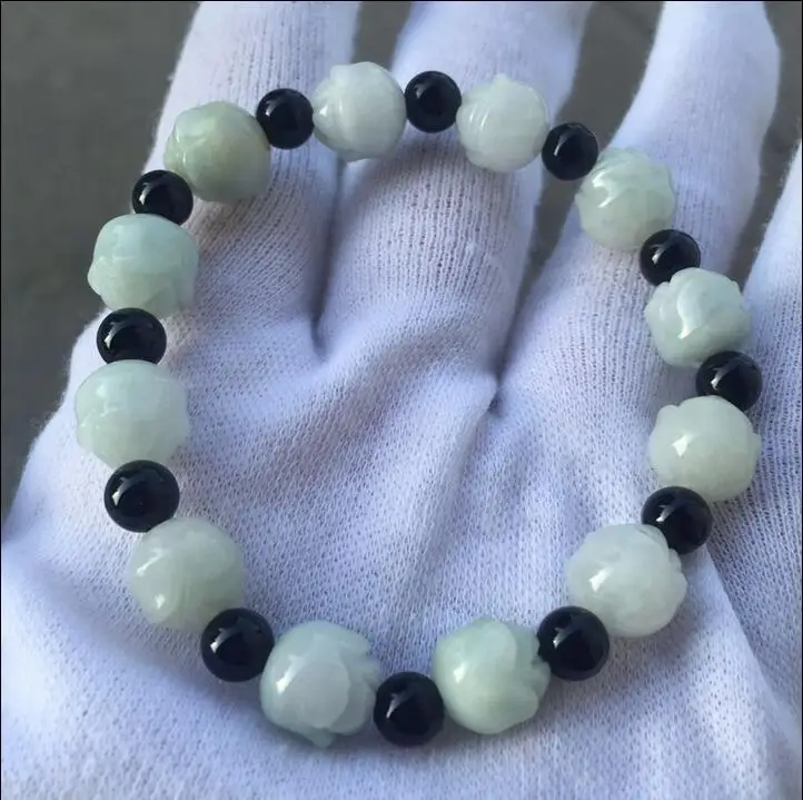 Оригинальный нефритовый брикет может подарить мужчинам и женщинам Браслет Из